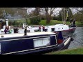 Sailing boat on river Cam