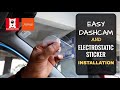 Dashcam & Electrostatic Sticker Installation - Hindi