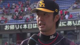 2017年5月7日 福岡ソフトバンク・高谷選手ヒーローインタビュー