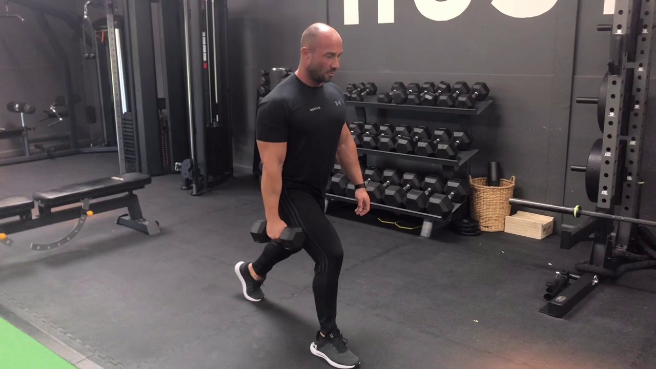 Dumbbell split squat - YouTube