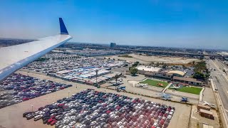UNITED EXPRESS CRJ200 LANDING AT LAX!! CLEAR DAY LANDING IN LOS ANGELES! W/ ATC AUDIO
