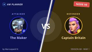 S68 War 1: The Maker vs 50 Captain Britain