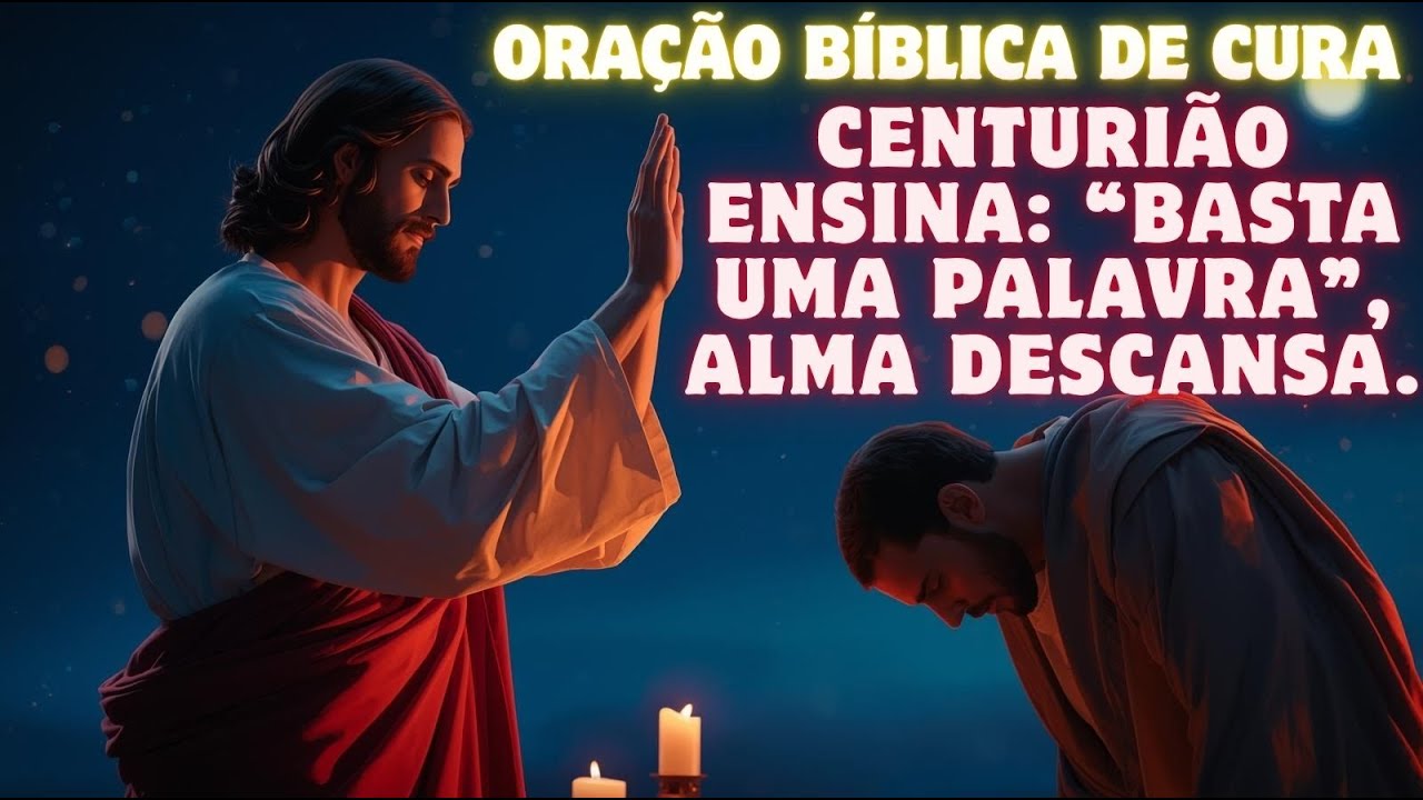 Oração Bíblica de Cura | Centurião ensina: “Basta uma palavra”, alma descansa.