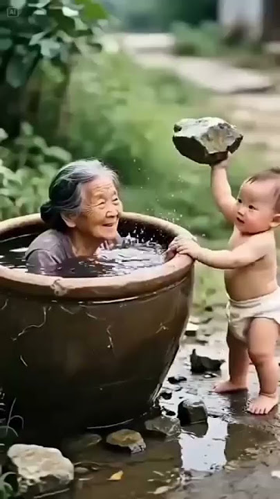 Baby don't throw his grandmother 😁😁🫢🥰 #funny #comedy #memes #babyivlog #shortvideo
