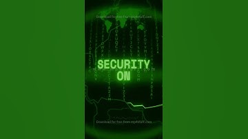 SECURITY ON   Retro CRT green screen glitch text animation