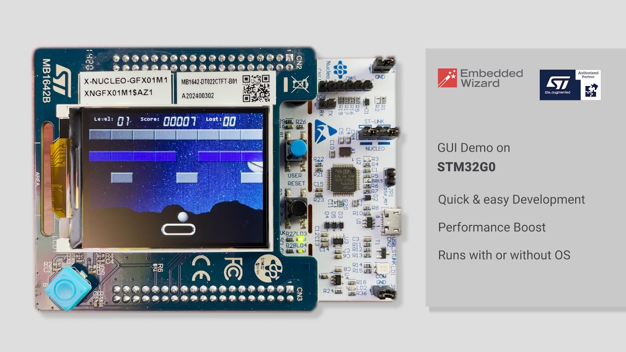 GUI for STM32-based platforms - STMicroelectronics - Embedded Wizard