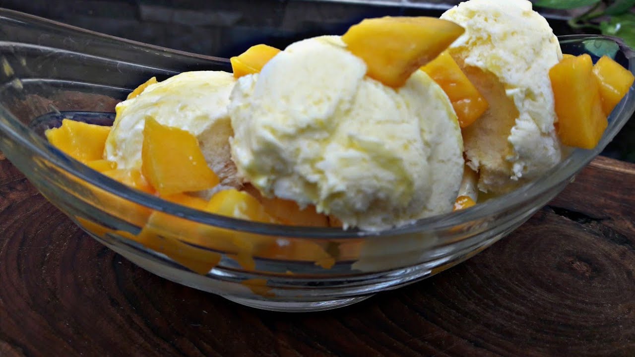बाजार जैसी सोफ्ट आम की  आइसक्रीम बनाने का परफेक्ट तरीका। market style soft mango icecream at home | Food Kitchen Lab