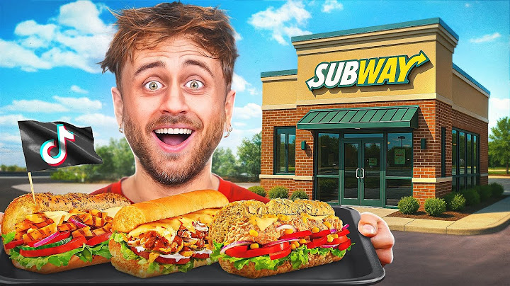I'm testing viral SUBWAY SANDWICHES on TIKTOK 😳