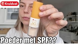 KRUIDVAT SOLAIT BRUSH ON SPF 30 FACE SUN POWDER MINERAL: make up poeder beschermt tegen zon?