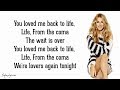 Céline Dion - Loved Me Back to Life (Lyrics) 