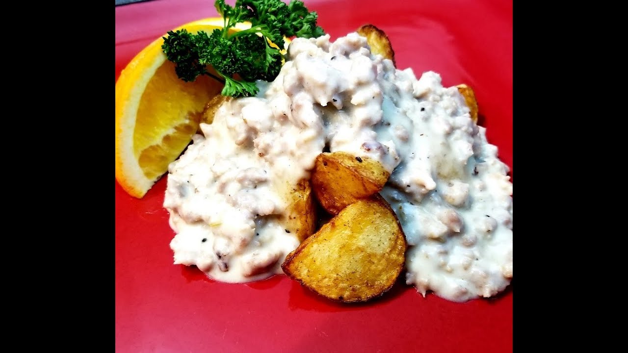 How to make Sausage Gravy. The Best Sausage Gravy Served over Air Fryer