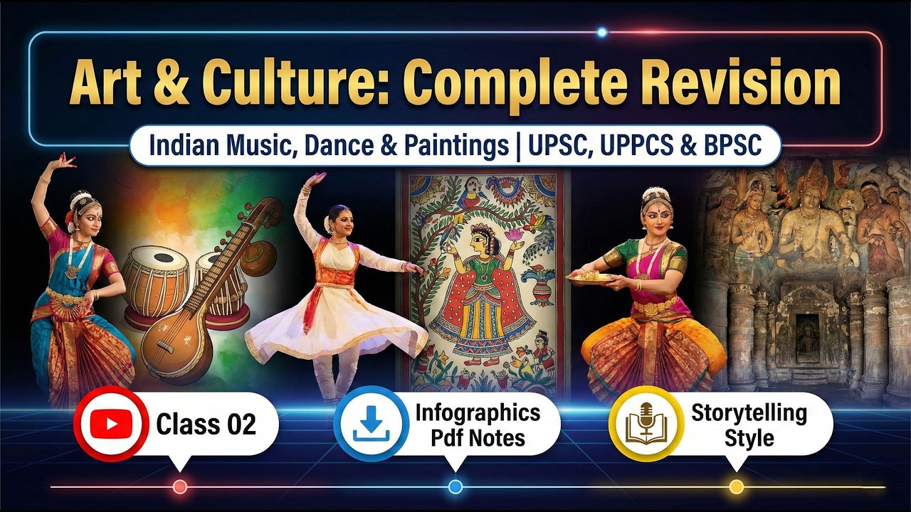 Art & Culture | Indian Music, Dance & Paintings | UPSC, UPPCS, BPSC | Lakshy Batch 2026 | Class 02