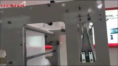 On roll draw string plastic bag making machine.