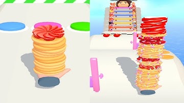 Pancake Run 🍊🍍🍅 All Levels Gameplay Trailer Android, ios New Game