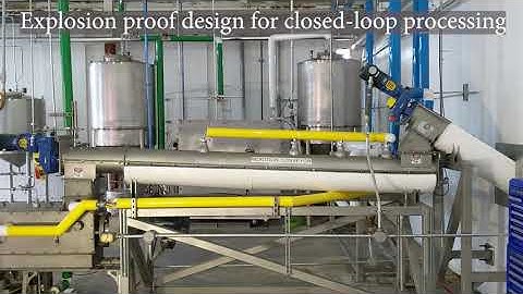 Hemp Processing - continuous feed CBD oil extraction equipment