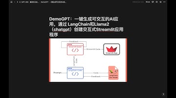 DemoGPT：一键生成可交互的AI应用，通过 LangChain和Llama2（chatgpt）创建交互式Streamlit应用程序