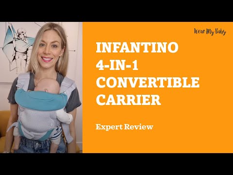 วีดีโอ: บทวิจารณ์ของผู้ให้บริการขั้นสูง Infantino Flip Advanced Carrier