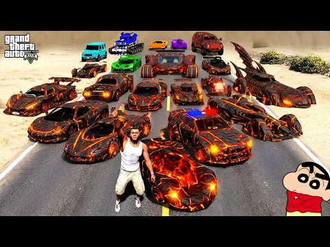 GTA 5: FRANKLIN & SHINCHAN STOLE LAVA CARS! 😱 (Billionaire Ban Gaye?)