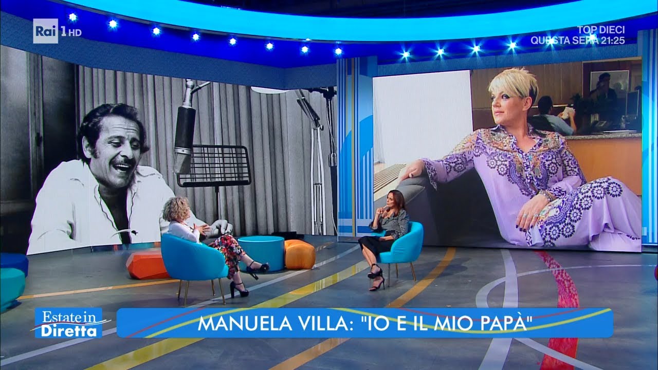Manuela Villa, la grinta di un'artista - Estate in Diretta 30/07/2021