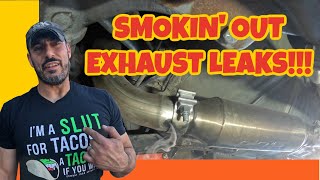 Using a DIYer Smoke Machine (Autoline Pro) to Identify Exhaust Leaks on a Very Leaky Exhaust