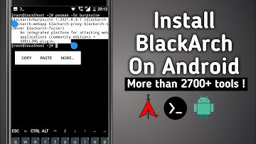 How to install blackarch on Android | Blackarch in termux