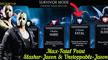 Survivor Mode Fatal Battle , Max Point Team Gameplay + Reward | MK Mobile