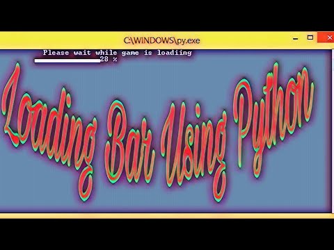 Loading Bar using python - YouTube