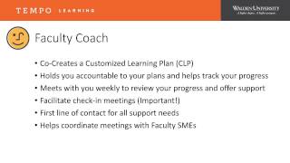 Competency Readiness Orientation: Meet Your Faculty Team