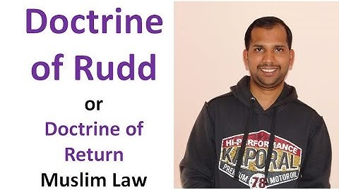 Doctrine of Radd (Doctrine of Return)
