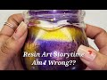 The Thought That Counts 💔 - Resin Art Storytime Tutorial - Am I Wrong? Taurus #satisfying #asmr #art