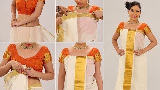 Kerala Style Saree How To Wear Kerala Style Saree Step By Step Perfect Saree Draping To Look Slim Youtube,Creative Painting Madhubani Easy Madhubani Pencil Sketch