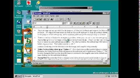 Windows Memphis Build 1488 in Virtual PC 2007