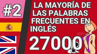 La mayoría de las palabras comunes en inglés con traducción, pronunciación, y la animación #2 EN⬅ES