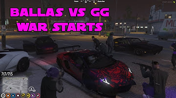 Ballas vs GG war starts | GTA RP NoPixel