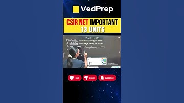 📚13 Units of CSIR NET Life Science @VedPrepBiologyAcademy #csirnetpreparation #biologyacademy