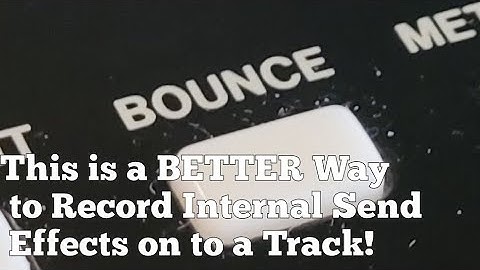 This is a BETTER Way to Record Internal Send Effects to a Track on the TASCAM DP24/32!