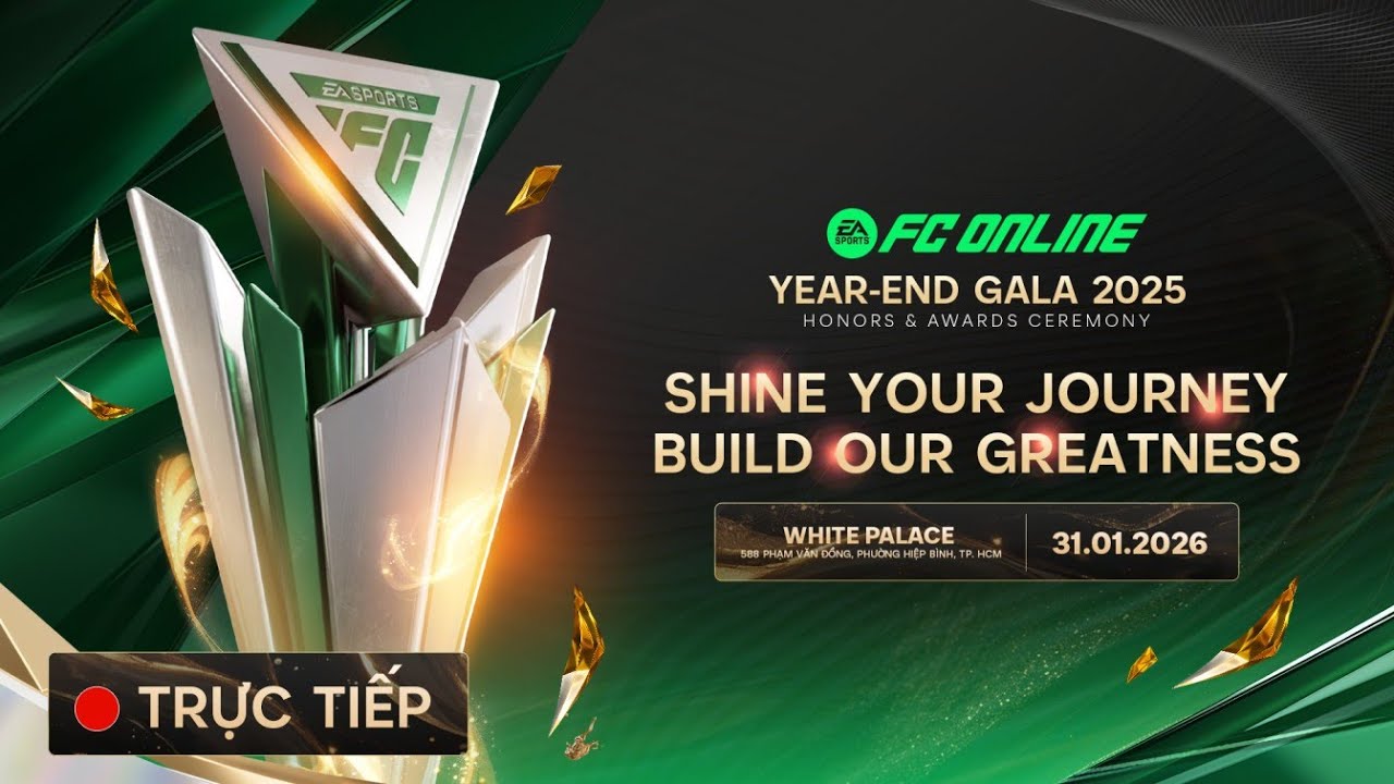 🔴 [TRỰC TIẾP] FC ONLINE YEAR-END GALA 2025: SHINE YOUR JOURNEY - BUILD OUR GREATNESS - youtube