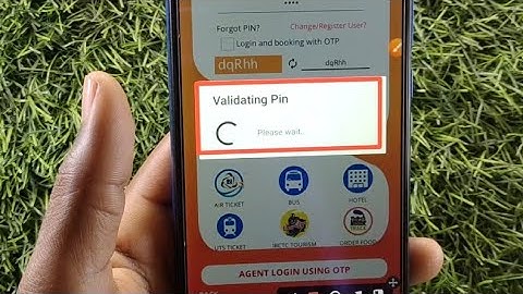 How to fix Validating Pin Please wait. loading problem solve in IRCTC