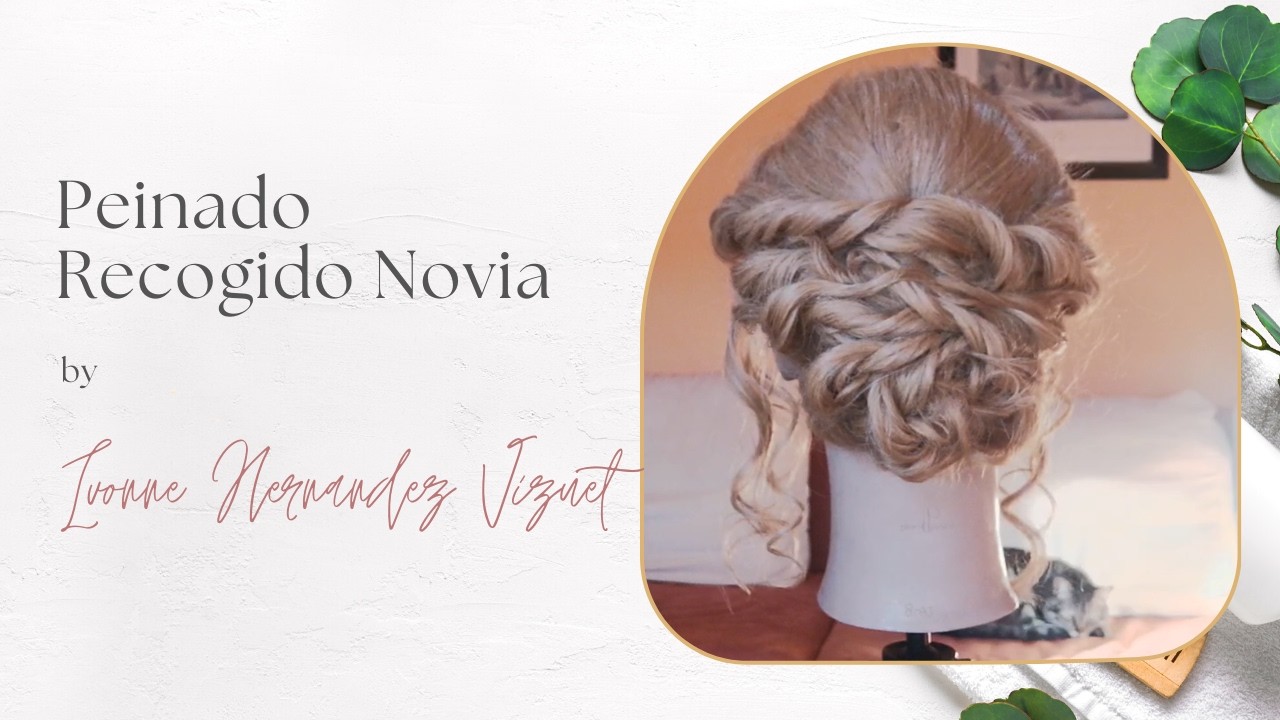 Como hacer un peinado recogido para novia fácil y rápido