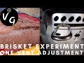 Smoked Brisket Experiment - One Vent Adjustment on the Weber Kettle Using a Slow ‘n Sear