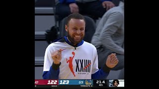 JORDAN POOLE NEW CAREER-HIGH 38 PTS AND STEPH WAS LOVING IT.