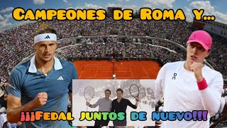 Final Masters 1000 Roma y anuncio Federer/Nadal #masters1000 #roma #zverev #swiatek #federer #nadal