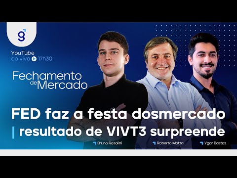🔴01/10/23 - FED FAZ A FESTA DOS MERCADOS | RESULTADO DE VIVT3 SURPREENDE | Fechamento Mercado