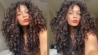 AMAZING AFFORDABLE CURLY HAIR ROUTINE | Hask Curl Care Collection screenshot 4