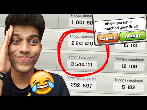 Spending All My Money To Make 1000000 Donations (Clash Of Clans)