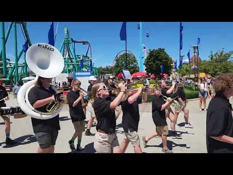 Hardin Northern High School Marching Polar Bears Performing at Cedar Point 2022