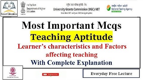 NTA UGC NET 2023 | Paper-1 | Teaching Aptitude |Most Important Mcqs | With Complete Explanation 2023