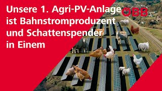 Unsere 1. Agri-PV-Anlage ist Bahnstromproduzent und Schattenspender in Einem