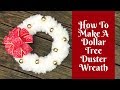 Christmas Crafts: Dollar Tree Duster Wreath