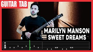 【MARILYN MANSON】[ Sweet Dreams (Are Made Of This) ] cover by Dotti Brothers | LESSON | GUITAR TAB Resimi